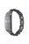 For Xiaomi Mi Band 5/Mi Band 6 Stainless Steel Chain Splicing Watchband Watch Strap -  Black