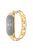 For Xiaomi Mi Band 5/Mi Band 6 Stainless Steel Chain Splicing Watchband Watch Strap -  Gold