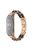 For Xiaomi Mi Band 5/Mi Band 6 Stainless Steel Chain Splicing Watchband Watch Strap -  Rose Gold/Black