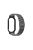 For Xiaomi Mi Band 7 / 7 NFC Anti-explosion Metal Smart Watch Strap Integrated PC Frame+Tempered Glass Protection Film Replacement - Black