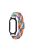 For Xiaomi Mi Band 7 / 7 NFC Elastic Watch Band 3 in 1 Nylon Braided Wrist Strap with PC Watch Case  /  Tempered Glass Screen Protector - Rainbow / Black