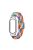 For Xiaomi Mi Band 7 / 7 NFC Elastic Watch Band 3 in 1 Nylon Braided Wrist Strap with PC Watch Case  /  Tempered Glass Screen Protector - Rainbow / Transparent