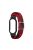 For Xiaomi Mi Band 7 / 7 NFC Elastic Watch Band 3 in 1 Nylon Braided Wrist Strap with PC Watch Case  /  Tempered Glass Screen Protector - Red Black / Black