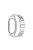 For Xiaomi Mi Band 7 / 7 NFC Integrated Watch Strap+PC Case+Tempered Glass Screen Protector Metal Smart Bracelet Strap - Silver