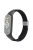 For Xiaomi Mi Band 7 Adjustable Nylon Braided Watch Band Replacement Wrist Strap with Stainless Steel Buckle - Black