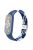 For Xiaomi Mi Band 7 Adjustable Nylon Braided Watch Band Replacement Wrist Strap with Stainless Steel Buckle - Blue/White