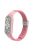 For Xiaomi Mi Band 7 Adjustable Nylon Braided Watch Band Replacement Wrist Strap with Stainless Steel Buckle - Pink