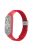 For Xiaomi Mi Band 7 Adjustable Nylon Braided Watch Band Replacement Wrist Strap with Stainless Steel Buckle - Red