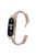 For Xiaomi Mi Band 7 Bling Band Rhinestones Decor Stylish Metal Wristband - Rose Gold