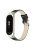 For Xiaomi Mi Band 7 Genuine Cowhide Leather Watch Band Adjustable Wrist Strap with Silver Watch Case - Black