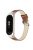 For Xiaomi Mi Band 7 Genuine Cowhide Leather Watch Band Adjustable Wrist Strap with Silver Watch Case - Brown