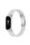 For Xiaomi Mi Band 7 Oval Resin Watchband Stainless Steel Buckle Strap Replacement - Pearl White