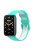 For Xiaomi Mi Band 7 Pro Dual Color Watch Strap Adjustable Silicone Watchband Replacement - Cyan / White