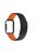 For Xiaomi Mi Band 7 Pro Silicone Magnetic Watch Band Quick Release Wrist Strap with Watch Case Cover - Black / Orange