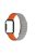 For Xiaomi Mi Band 7 Pro Silicone Magnetic Watch Band Quick Release Wrist Strap with Watch Case Cover - Grey / Orange