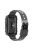 For Xiaomi Mi Band 7 Pro Solid Color Silicone Smart Watch Band with Integrated Watch Case Clear Replacement Wrist Strap - Transparent Black