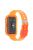 For Xiaomi Mi Band 7 Pro Solid Color Silicone Smart Watch Band with Integrated Watch Case Clear Replacement Wrist Strap - Transparent Orange