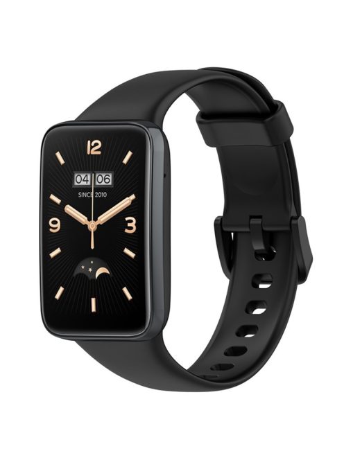 For Xiaomi Mi Band 7 Pro Solid Color TPU Watch Band Pin Buckle Adjustable Wrist Strap - Black