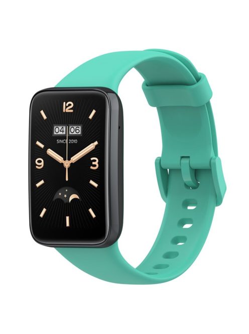 For Xiaomi Mi Band 7 Pro Solid Color TPU Watch Band Pin Buckle Adjustable Wrist Strap - Mint Green