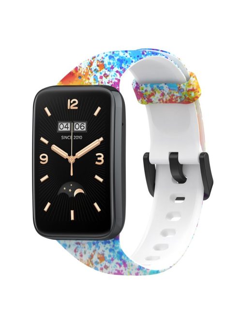 For Xiaomi Mi Band 7 Pro Sport Band Soft Silicone Pattern Printing Replacement Wristband, Standard Size - Painting