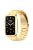 For Xiaomi Mi Band 7 Pro Stainless Steel Three Beads Wrist Strap Replacement Band with Watch Case - Gold