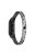 For Xiaomi Mi Band 7 Rhinestones Decor Replacement Strap Stainless Steel Round Beads Smart Watch Wristband - Black