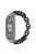 For Xiaomi Mi Band 7 Stainless Steel Hollow-out Bracelet Smart Watch Band Replacement Wrist Strap - Black