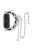 For Xiaomi Mi Band 7 Two Rows Stylish Bracelet Stainless Steel Smart Watch Band Replacement Wrist Strap - Silver / Black