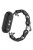 For Xiaomi Mi Band 9  /  Smart Band 8 Watch Band Fashion Hollow Out Zinc Alloy + Leather Chain Strap - Black