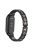 For Xiaomi Mi Band 9 / 9 NFC / Smart Band 8 / 8 NFC Watch Strap Rhinestone Decor 3-Bead Stainless Steel Band - Black