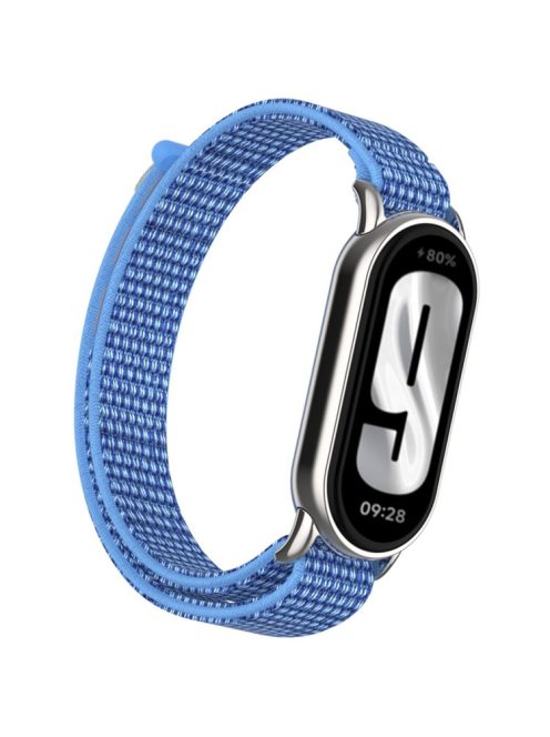 For Xiaomi Mi Band 9 / Smart Band 8 Watch Strap Nylon Loop Adjustable Wrist Band - Cape Blue