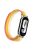 For Xiaomi Mi Band 9 / Smart Band 8 Watch Strap Nylon Loop Adjustable Wrist Band - White+Yellow