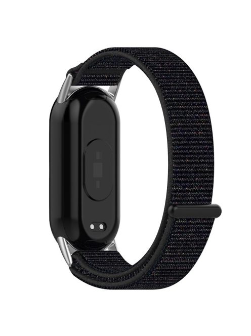 For Xiaomi Mi Band 9 NFC / 9 / Smart Band 8 NFC / 8 Nylon Wrist Strap Bracelet Band with Magic Tape - Black