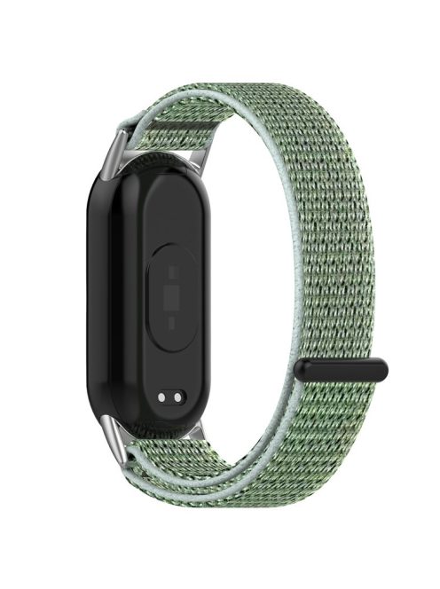 For Xiaomi Mi Band 9 NFC / 9 / Smart Band 8 NFC / 8 Nylon Wrist Strap Bracelet Band with Magic Tape - Green