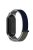 For Xiaomi Mi Band 9 NFC / 9 / Smart Band 8 NFC / 8 Nylon Wrist Strap Bracelet Band with Magic Tape - Grey / Dark Blue