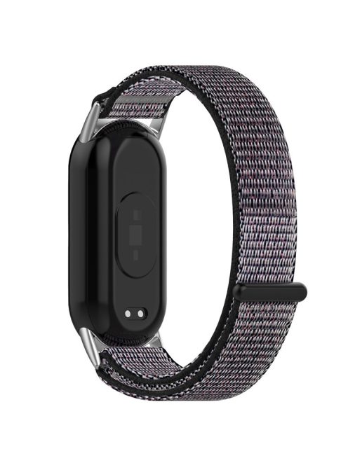 For Xiaomi Mi Band 9 NFC / 9 / Smart Band 8 NFC / 8 Nylon Wrist Strap Bracelet Band with Magic Tape - Midnight Blue