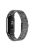 For Xiaomi Mi Band 9 NFC / Mi Band 9 / Smart Band 8 NFC / Smart Band 8 3 Beads Smart Watch Metal Band Replacement Wrist Strap - Black