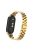 For Xiaomi Mi Band 9 NFC / Mi Band 9 / Smart Band 8 NFC / Smart Band 8 3 Beads Smart Watch Metal Band Replacement Wrist Strap - Imitation Gold