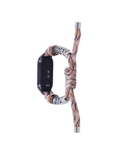   For Xiaomi Mi Band 9 NFC / Mi Band 9 / Smart Band 8 NFC / Smart Band 8 Beads Braided Watch Strap Adjustable Wrist Band Bracelet - Desert Camo