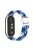 For Xiaomi Mi Band 9 NFC / Mi Band 9 / Smart Band 8 NFC / Smart Band 8 Braided Nylon Watch Band Adjustable Buckle Elastic Strap - Blue / White