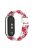 For Xiaomi Mi Band 9 NFC / Mi Band 9 / Smart Band 8 NFC / Smart Band 8 Braided Nylon Watch Band Adjustable Buckle Elastic Strap - Red / White