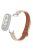 For Xiaomi Mi Band 9 NFC / Mi Band 9 / Smart Band 8 NFC / Smart Band 8 Genuine Cow Leather Watch Band Strap Replacement with Connector - Apricot