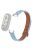 For Xiaomi Mi Band 9 NFC / Mi Band 9 / Smart Band 8 NFC / Smart Band 8 Genuine Cow Leather Watch Band Strap Replacement with Connector - Baby Blue