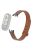 For Xiaomi Mi Band 9 NFC / Mi Band 9 / Smart Band 8 NFC / Smart Band 8 Genuine Cow Leather Watch Band Strap Replacement with Connector - Brown