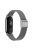 For Xiaomi Mi Band 9 NFC / Mi Band 9 / Smart Band 8 NFC / Smart Band 8 Milanese Smartwatch Strap Metal Fine Mesh Wrist Band with Buckle - Grey