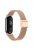 For Xiaomi Mi Band 9 NFC / Mi Band 9 / Smart Band 8 NFC / Smart Band 8 Milanese Smartwatch Strap Metal Fine Mesh Wrist Band with Buckle - Rose Gold