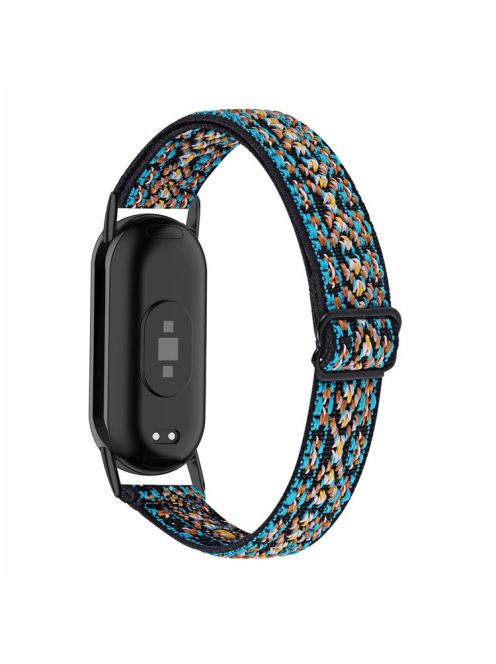 For Xiaomi Mi Band 9 NFC / Mi Band 9 / Smart Band 8 NFC / Smart Band 8 Nylon Braided Watch Strap Quick Release Elastic Watch Band - Brown