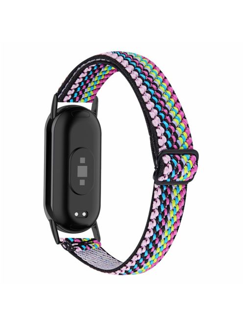 For Xiaomi Mi Band 9 NFC / Mi Band 9 / Smart Band 8 NFC / Smart Band 8 Nylon Braided Watch Strap Quick Release Elastic Watch Band - Colorful