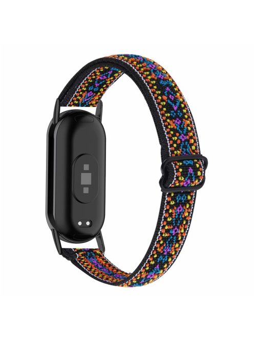 For Xiaomi Mi Band 9 NFC / Mi Band 9 / Smart Band 8 NFC / Smart Band 8 Nylon Braided Watch Strap Quick Release Elastic Watch Band - Purple