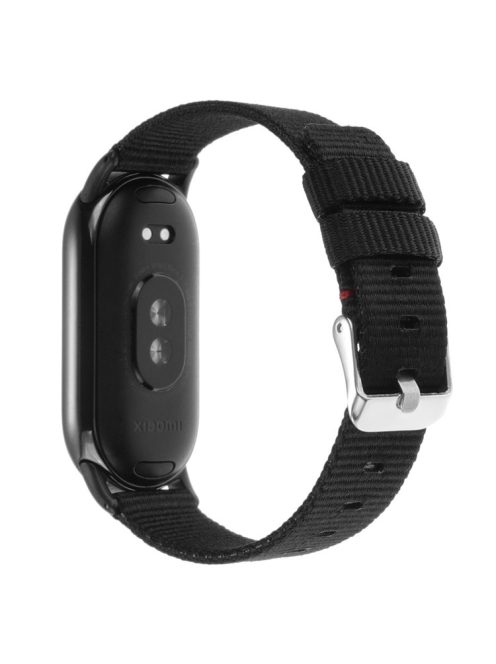 For Xiaomi Mi Band 9 NFC / Mi Band 9 / Smart Band 8 NFC / Smart Band 8 Nylon Watch Strap Adjustable Wrist Band Replacement - Black